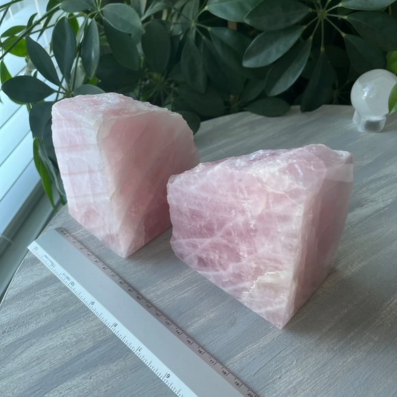 Rose Quartz Book Ends - Picture 5 of 5